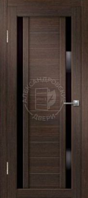 Межкомнатная дверь Ангелина (Вельвет, Лакобель черный)