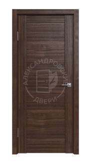 Межкомнатная дверь Эмма (Орех темный, Без остекления)